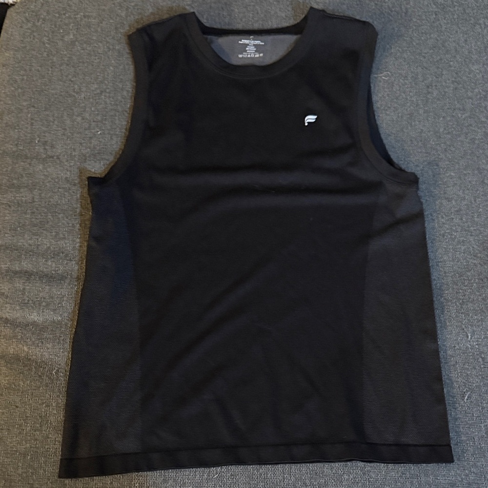 Fila Black Sleeveless Sports Top